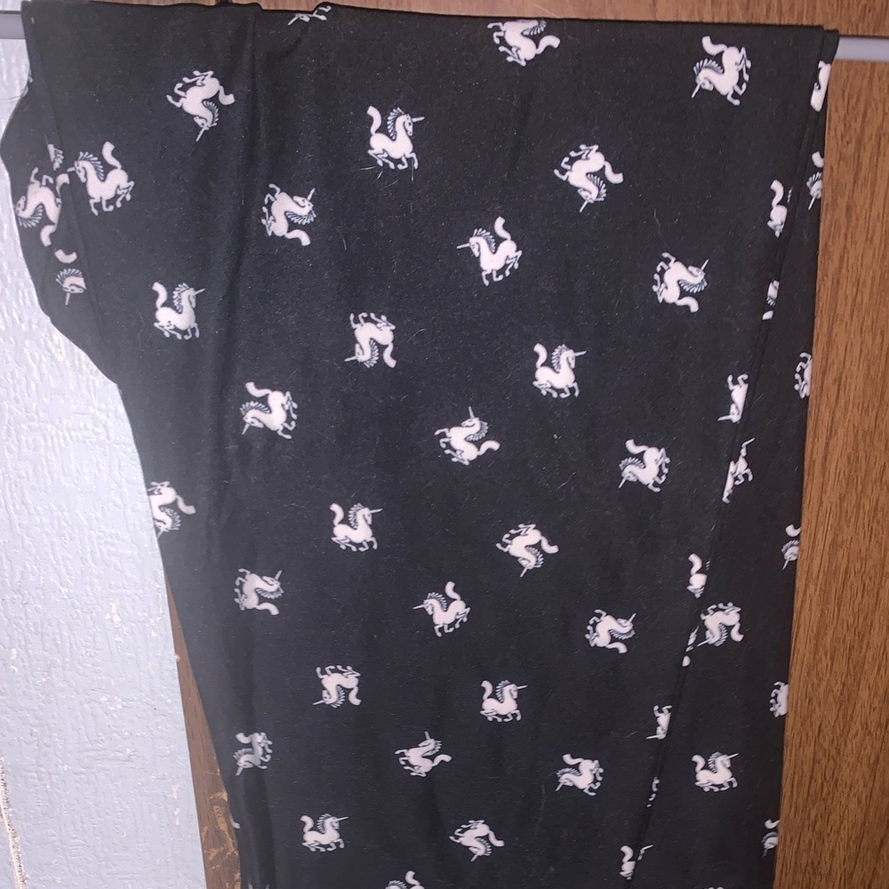 LLR Black & White Unicorn Leggings TC